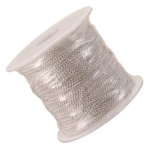 EPIGEIST 1 Rolle Kupferketten -Schmuckzubehör Herstellung Armbandkette selber machen DIY Schmuckzubehör dekorative Kette Schmuckketten für Halsketten Halskettenkette basteln Silber von EPIGEIST