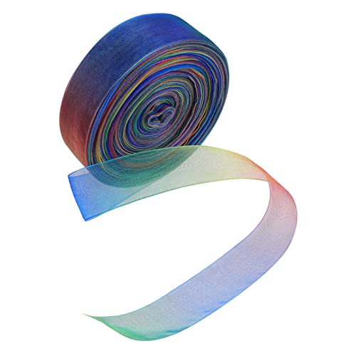 EPIGEIST 1 Rolle Regenbogen Gurtband Gestreift Farbige Dekoration Pastell Dekorativ Zum Verpacken Von DIY Zubehör Buntes Polyester von EPIGEIST