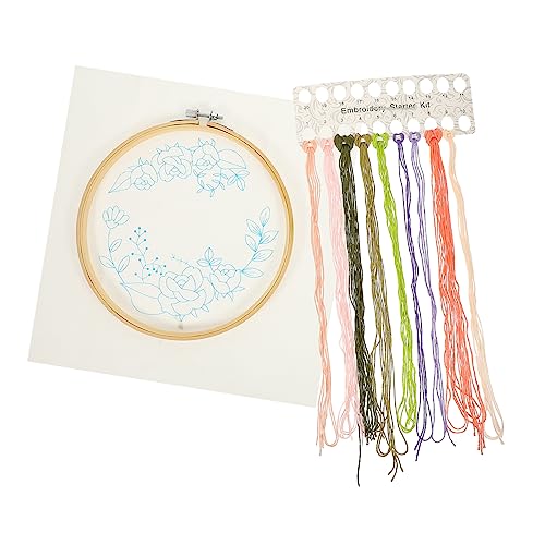 EPIGEIST 1 Satz Satz Stickerei-Kit Schlüssel Nähen kreuzen Stickfaden für embroidery kit embroidery set Blumenstickerei-Set Kreuzstichmaterial Kreuzstichpackungen Blumen-Stickset Baumwolle von EPIGEIST