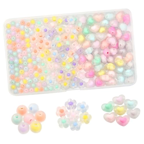 EPIGEIST 1 Schachtel Acryl Spacer Beads Bunte Schmuckperlen Mix Für DIY Armbänder Halsketten Schmuckzubehör Hautfreundlich Langlebig Kreativitätsfördernd von EPIGEIST