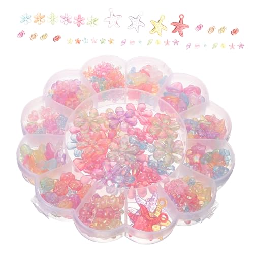 EPIGEIST 1 Schachtel Blumenförmige Glitzer perlen Acryl DIY Schmuckperlen für Armbänder Seestern Perlen Vielseitig für Halsketten Ohrringe Langlebig und Praktisch Kreative Bastelperlen EPIGEIST 1 Schachtel Blumenförmige Glitzer perlen Acryl DIY Schmuckperlen für Armbänder Seestern Perlen Vielseitig für Halsketten Ohrringe Langlebig und Praktisch Kreative Bastelperlen von EPIGEIST