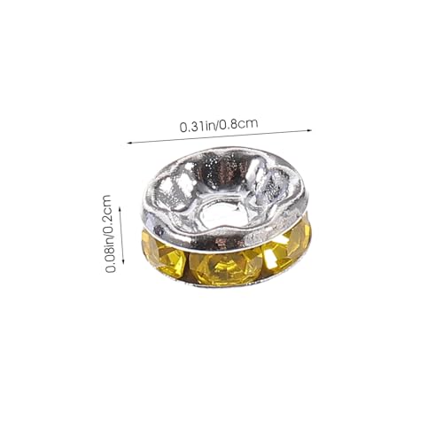EPIGEIST 1 Schachtel Bunte Eisen spacer perlen mit Strass Glänzende Schmuckperlen für Armbänder DIY Bastelzubehör Abstandsperlen für Erwachsene zur Individuellen Schmuckherstellung EPIGEIST 1 Schachtel Bunte Eisen spacer perlen mit Strass Glänzende Schmuckperlen für Armbänder DIY Bastelzubehör Abstandsperlen für Erwachsene zur Individuellen Schmuckherstellung von EPIGEIST
