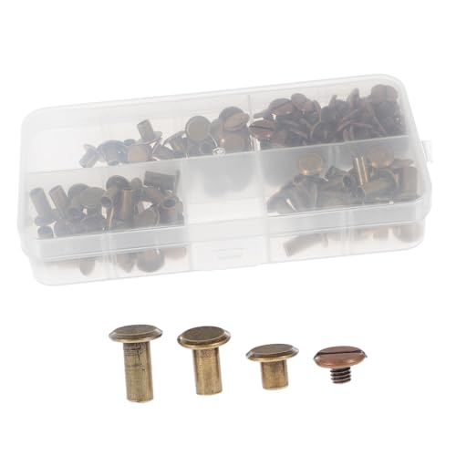 EPIGEIST 1 Schachtel Doppelseitige Ledernieten DIY Lederhandwerk Reparatur Nieten für Taschen Gürtel Kleidung Zubehör Robust Langlebig Bronzefarben EPIGEIST 1 Schachtel Doppelseitige Ledernieten DIY Lederhandwerk Reparatur Nieten für Taschen Gürtel Kleidung Zubehör Robust Langlebig Bronzefarben von EPIGEIST