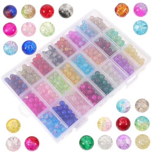 EPIGEIST 1 Schachtel Fächer Glasperlen Bunte DIY Schmuckperlen für Armbänder Halsketten Basteln Zubehör mit Vielseitigen Anwendungsmöglichkeiten von EPIGEIST