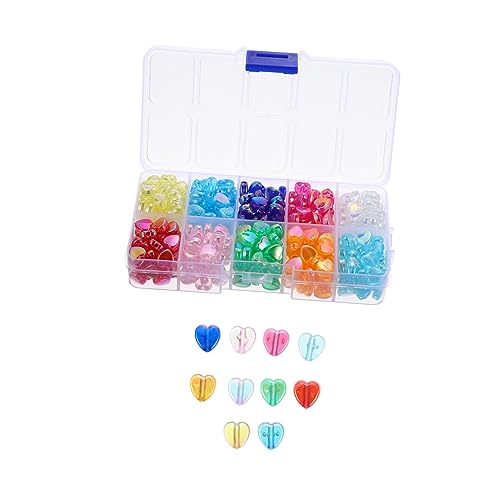 EPIGEIST 1 Schachtel Farben Transparente Acryl Herzperlen DIY Schmuckperlen mit Glattem für Armbänder Halsketten Basteln und Dekorationen EPIGEIST 1 Schachtel Farben Transparente Acryl Herzperlen DIY Schmuckperlen mit Glattem für Armbänder Halsketten Basteln und Dekorationen von EPIGEIST