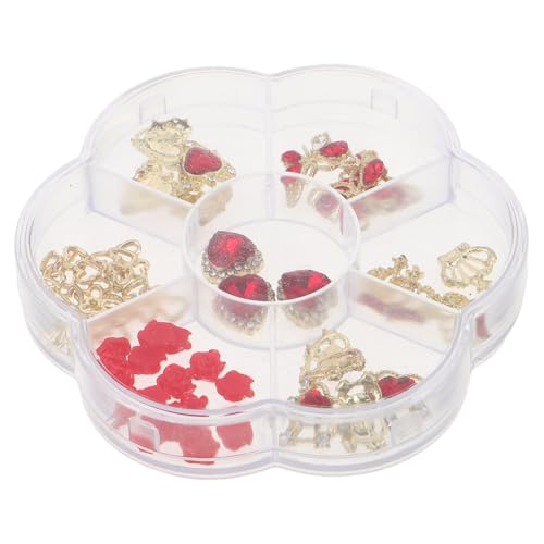EPIGEIST 1 Schachtel Nail Charms Herz Schmetterling Krone Nail Art Dekorationen Strasssteine für Valentinstag Hochzeit Damen Maniküre Zubehör von EPIGEIST
