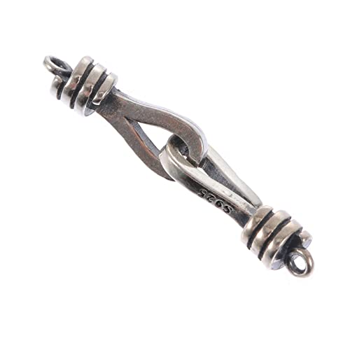 EPIGEIST 1 Stück Armbandknopfzubehör Armbandclips Verschlüsse Halskettenclip Gold Werkzeug Armbandschnalle DIY-Halsketten-Ergebnisse Schmuckzubehör machen Schmuck Verschluss Silber- Schwarz von EPIGEIST