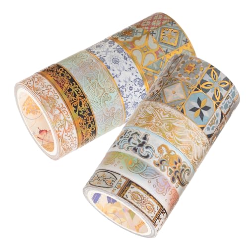 EPIGEIST 10 Rollen Dekorative Washi Klebebänder aus Hochwertigem Washi Material Vielseitig für Scrapbook DIY Planer Tagebuch und Bastelprojekte Angenehme Haptik für Kreative EPIGEIST 10 Rollen Dekorative Washi Klebebänder aus Hochwertigem Washi Material Vielseitig für Scrapbook DIY Planer Tagebuch und Bastelprojekte Angenehme Haptik für Kreative von EPIGEIST