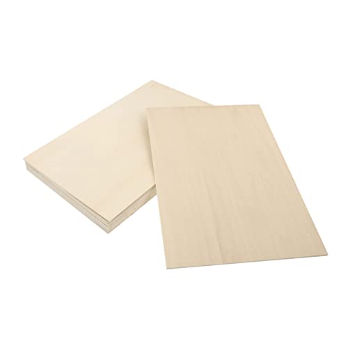 EPIGEIST 10 Stück Bassholz Sperrholz DIY Pyrographie Materialien Unbehandelte Holzplatten für Bastelarbeiten für Künstler und von EPIGEIST