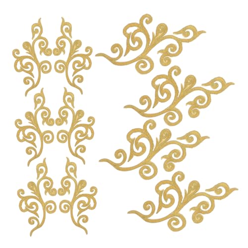 EPIGEIST 10 Stück Bestickte Applikationen Teiliges mit Goldenen Blumenstickereien Selbstklebend zum Aufnähen Cloud Muster für Brautkleider Hochzeiten Kostüme und DIY Dekorationen EPIGEIST 10 Stück Bestickte Applikationen Teiliges mit Goldenen Blumenstickereien Selbstklebend zum Aufnähen Cloud Muster für Brautkleider Hochzeiten Kostüme und DIY Dekorationen von EPIGEIST