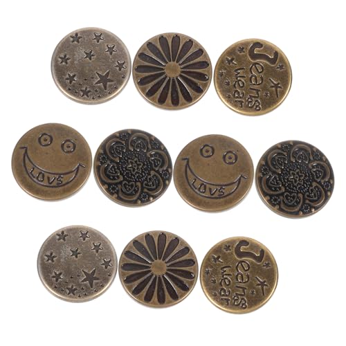 EPIGEIST 10 Stück Teiliges Abnehmbare Metallknöpfe Jeans Buckles Einfache Verstellbare Hosenknöpfe DIY Zubehör ohne Nähen Langlebig und Praktisch für Taillenverstellung EPIGEIST 10 Stück Teiliges Abnehmbare Metallknöpfe Jeans Buckles Einfache Verstellbare Hosenknöpfe DIY Zubehör ohne Nähen Langlebig und Praktisch für Taillenverstellung von EPIGEIST
