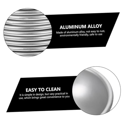 EPIGEIST 10 Stück Teiliges Aluminiumlegierung Halbkugel Badebombenformen Rostfrei Langlebig Mittlere Vielseitig für DIY Badekugeln Seifenherstellung und Backformen von EPIGEIST