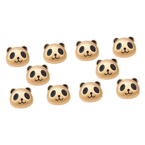 EPIGEIST 10 Stück Teiliges Dekorativen Legierungsperlen für Diy Haaraccessoires zum Basteln von Armbändern und Schmuck mit Panda Design und Glänzenden Spacer Beads von EPIGEIST