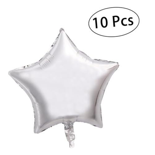 EPIGEIST 10 Stück Teiliges Fünf Punkte Folienballons Silber Heliumgeeignet Wiederverwendbar für Geburtstag Hochzeit Valentinstag Partydekoration EPIGEIST 10 Stück Teiliges Fünf Punkte Folienballons Silber Heliumgeeignet Wiederverwendbar für Geburtstag Hochzeit Valentinstag Partydekoration von EPIGEIST