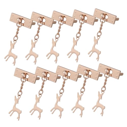 EPIGEIST 10 Stück Teiliges Hirschförmige Dekorative aus Zinklegierung mit Elektrobeschichtung Elegante DIY Taschenverschluss Ersatzteile für Handgemachte Taschen und Geldbörsen EPIGEIST 10 Stück Teiliges Hirschförmige Dekorative aus Zinklegierung mit Elektrobeschichtung Elegante DIY Taschenverschluss Ersatzteile für Handgemachte Taschen und Geldbörsen von EPIGEIST
