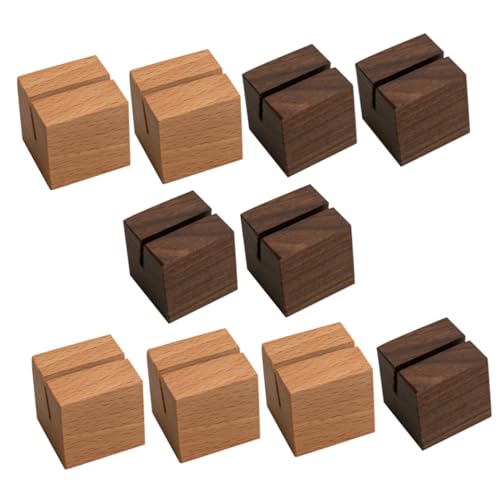 EPIGEIST 10 Stück Teiliges Holz Visitenkartenhalter aus und Walnussholz mit Schlitz Multifunktionale Kartenständer für Tischkarten Namensschilder Menüs und Fotohalter EPIGEIST 10 Stück Teiliges Holz Visitenkartenhalter aus und Walnussholz mit Schlitz Multifunktionale Kartenständer für Tischkarten Namensschilder Menüs und Fotohalter von EPIGEIST