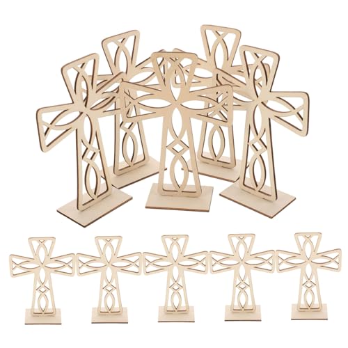 EPIGEIST 10 Stück Teiliges Holz-kreuze zum Basteln Ungefertigte Holzornamente Rustikale Kreuz-deko für DIY Weihnachtsdeko Kreative Holzverzierung für Party Wohnraumgestaltung EPIGEIST 10 Stück Teiliges Holz-kreuze zum Basteln Ungefertigte Holzornamente Rustikale Kreuz-deko für DIY Weihnachtsdeko Kreative Holzverzierung für Party Wohnraumgestaltung von EPIGEIST