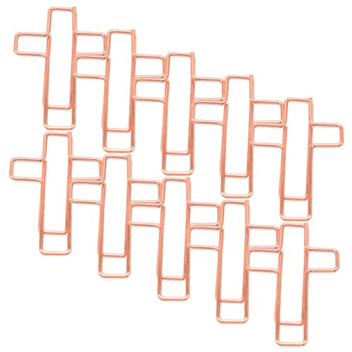 EPIGEIST 10 Stück Teiliges Kreative Kreuz Büroklammern aus Robustem Metall Roségoldfarben Kompakt und Langlebig Vielseitig Einsetzbar für Büro Studium zum Sortieren von Dokumenten EPIGEIST 10 Stück Teiliges Kreative Kreuz Büroklammern aus Robustem Metall Roségoldfarben Kompakt und Langlebig Vielseitig Einsetzbar für Büro Studium zum Sortieren von Dokumenten von EPIGEIST