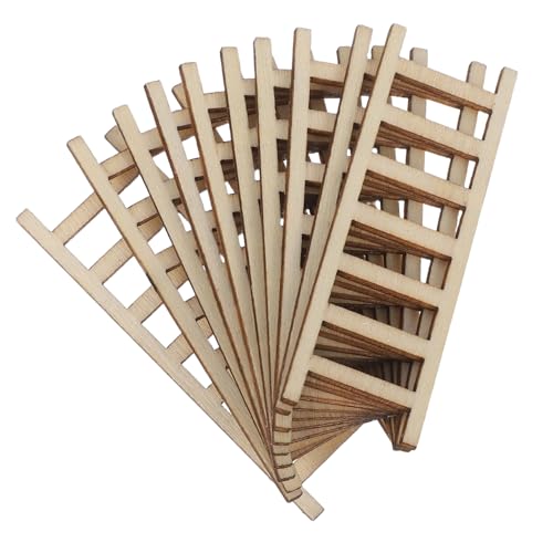 EPIGEIST 10 Stück Teiliges Mini Holzleiter für Puppenhaus Realistische Kleine Stehleiter als Deko Accessoire Geeignet für DIY Mikro Landschaften und Miniatur Szenen EPIGEIST 10 Stück Teiliges Mini Holzleiter für Puppenhaus Realistische Kleine Stehleiter als Deko Accessoire Geeignet für DIY Mikro Landschaften und Miniatur Szenen von EPIGEIST