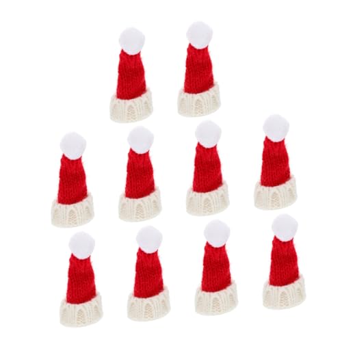 EPIGEIST 10 Stück Teiliges Mini Weihnachtsmützen aus Plüsch und Wolle Kleine Puppenhüte für DIY Bastelarbeiten Umweltfreundlich Vielseitige Weihnachtsdekoration für Puppen und EPIGEIST 10 Stück Teiliges Mini Weihnachtsmützen aus Plüsch und Wolle Kleine Puppenhüte für DIY Bastelarbeiten Umweltfreundlich Vielseitige Weihnachtsdekoration für Puppen und von EPIGEIST