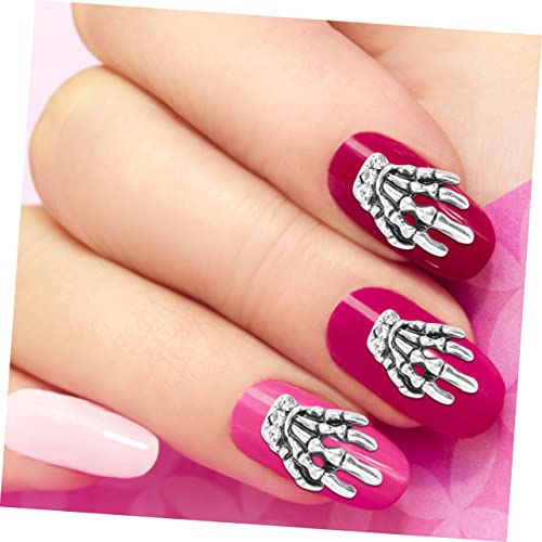 EPIGEIST 10 Stück Teiliges Nageldesign Skelett Hand Nail Art Dekoration Selbstklebend für Maniküre Diy Nail Sticker Nagelsticker für Kreative Nagelkunst EPIGEIST 10 Stück Teiliges Nageldesign Skelett Hand Nail Art Dekoration Selbstklebend für Maniküre Diy Nail Sticker Nagelsticker für Kreative Nagelkunst von EPIGEIST