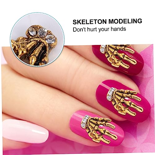 EPIGEIST 10 Stück Teiliges Nagelkunst Dekorationsset aus Legierung mit Skelett Hand Motiven Diy Maniküre Zubehör für Kreative Nail Art für Party Feiertage und Persönliche Gestaltung EPIGEIST 10 Stück Teiliges Nagelkunst Dekorationsset aus Legierung mit Skelett Hand Motiven Diy Maniküre Zubehör für Kreative Nail Art für Party Feiertage und Persönliche Gestaltung von EPIGEIST