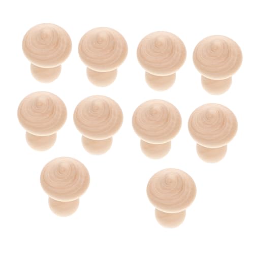 EPIGEIST 10 Stück Teiliges Naturbelassene Holzpilz Modelle DIY Malspielzeug für Graffiti Pilz Bastelset als Dekorative Wohnaccessoires Vielseitig Einsetzbar von EPIGEIST