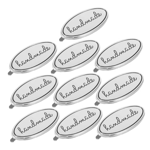 EPIGEIST 10 Stück Teiliges Ovale Metall etiketten aus Zinklegierung mit Unterlegscheiben Geprägte Handmade labels zum Annähen Langlebige Schmuck Kleidungsmarken für DIY bastelarbeiten an EPIGEIST 10 Stück Teiliges Ovale Metall etiketten aus Zinklegierung mit Unterlegscheiben Geprägte Handmade labels zum Annähen Langlebige Schmuck Kleidungsmarken für DIY bastelarbeiten an von EPIGEIST