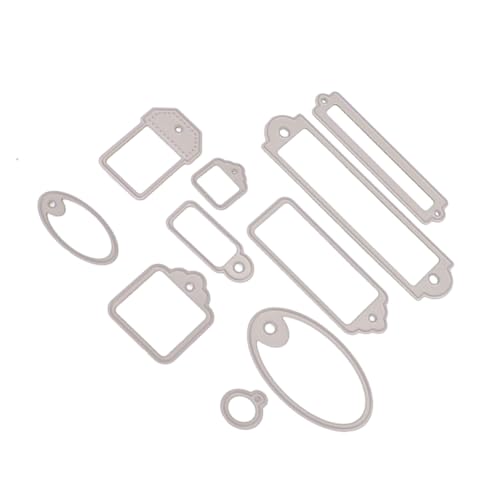 EPIGEIST 10 Stück Teiliges Set Metall Stanzformen für DIY Basteln Carbonstahl Stanzschablonen mit Prägefunktion Vielseitig für Scrapbooking Album Etiketten und Papierdekoration Langlebig von EPIGEIST