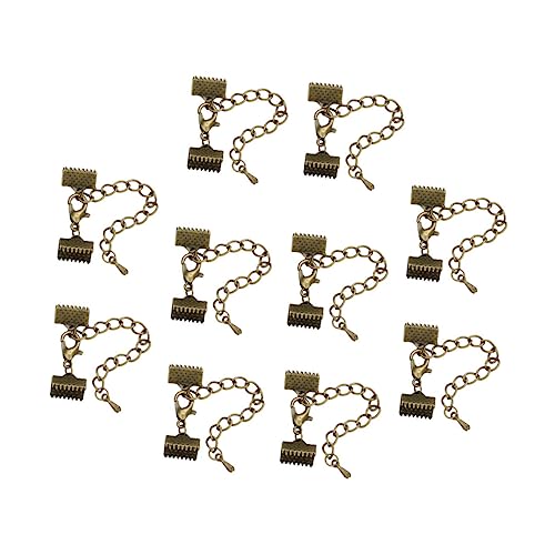 EPIGEIST 10 Stück Teiliges Texturierte Kordelenden Verschlüsse für DIY Schmuckherstellung Eisenkette Karabiner für Armbänder und Bastelprojekte EPIGEIST 10 Stück Teiliges Texturierte Kordelenden Verschlüsse für DIY Schmuckherstellung Eisenkette Karabiner für Armbänder und Bastelprojekte von EPIGEIST