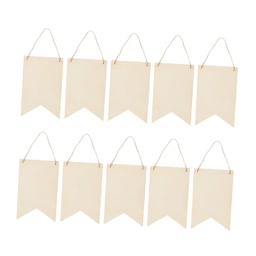 EPIGEIST 10 Stück Teiliges Unbemaltes Holzschild in Bannerform Blanko DIY Holzschilder mit Seil zum Aufhängen Glatte Oberfläche Langlebig für Basteln Beschriften Dekorieren und Kreative EPIGEIST 10 Stück Teiliges Unbemaltes Holzschild in Bannerform Blanko DIY Holzschilder mit Seil zum Aufhängen Glatte Oberfläche Langlebig für Basteln Beschriften Dekorieren und Kreative von EPIGEIST