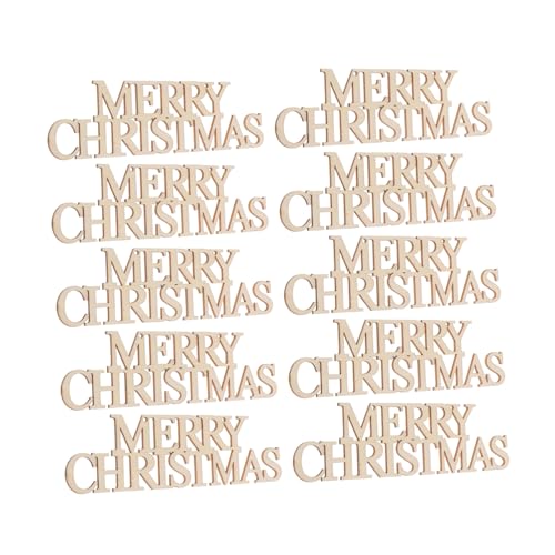 EPIGEIST 10 Stück Teiliges Weihnachts Holzbuchstaben Merry Christmas Unbehandelte Hölzerne Anhänger für DIY Basteln Vielseitige Weihnachtsbaum und Partydekoration aus Robustem Naturholz EPIGEIST 10 Stück Teiliges Weihnachts Holzbuchstaben Merry Christmas Unbehandelte Hölzerne Anhänger für DIY Basteln Vielseitige Weihnachtsbaum und Partydekoration aus Robustem Naturholz von EPIGEIST