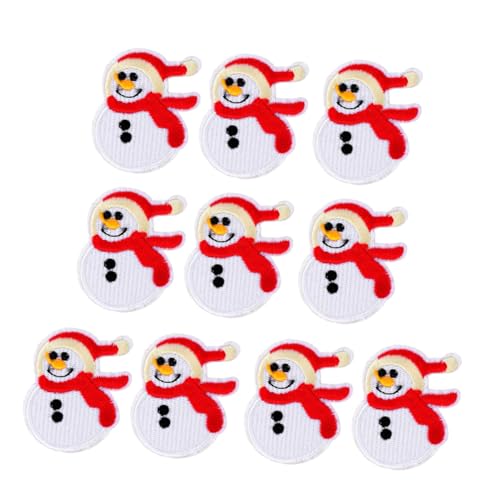 EPIGEIST 10 Stück Teiliges Weihnachts Schneemann Bügelbild Aufnäher Bestickte Applikationen mit Festlichem Design Praktisch zum Reparieren und Dekorieren von Kleidung Rucksack Hut EPIGEIST 10 Stück Teiliges Weihnachts Schneemann Bügelbild Aufnäher Bestickte Applikationen mit Festlichem Design Praktisch zum Reparieren und Dekorieren von Kleidung Rucksack Hut von EPIGEIST