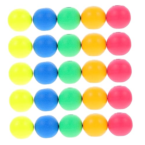 EPIGEIST 100 Stück Bunte Holzperlen für DIY Schmuckherstellung Runde Farbenfrohe Bastelperlen für Armbänder und Kreative Bastelprojekte von EPIGEIST