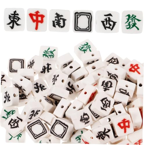 EPIGEIST 100 Stück DIY Mahjong Perlen aus Polymer Lose Spacer Perlen für Schmuckherstellung Langlebig für Armbänder Halsketten Ohrringe und Bastelprojekte EPIGEIST 100 Stück DIY Mahjong Perlen aus Polymer Lose Spacer Perlen für Schmuckherstellung Langlebig für Armbänder Halsketten Ohrringe und Bastelprojekte von EPIGEIST