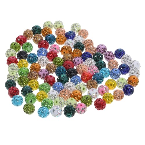 EPIGEIST 100 Stück DIY Schmuckperlen Strass Kugelperlen für Armband Halskette Ohrring Basteln Zubehör EPIGEIST 100 Stück DIY Schmuckperlen Strass Kugelperlen für Armband Halskette Ohrring Basteln Zubehör von EPIGEIST
