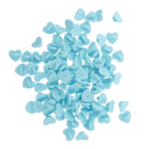 EPIGEIST 100 Stück Herzförmige Gummiverschlüsse für Broschen Pins Abdeckungen Hellblau für Anstecknadeln Namensschilder Schmuckherstellung DIY Zubehör EPIGEIST 100 Stück Herzförmige Gummiverschlüsse für Broschen Pins Abdeckungen Hellblau für Anstecknadeln Namensschilder Schmuckherstellung DIY Zubehör von EPIGEIST