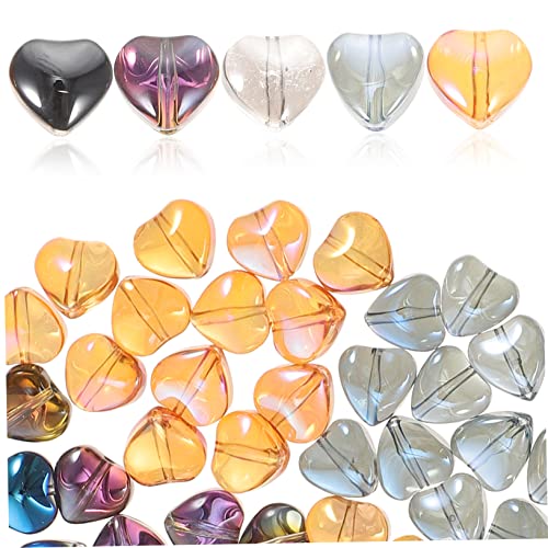 EPIGEIST 100 Stück Herzform Glasperlen Bunte DIY Bastelperlen für Schmuckherstellung Verschiedene Farbvarianten für Armbänder und Perfektes Bastelmaterial für Kreative Projekte EPIGEIST 100 Stück Herzform Glasperlen Bunte DIY Bastelperlen für Schmuckherstellung Verschiedene Farbvarianten für Armbänder und Perfektes Bastelmaterial für Kreative Projekte von EPIGEIST