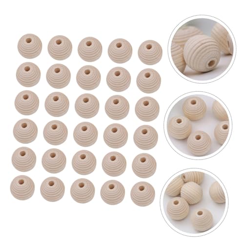 EPIGEIST 100 Stück Holzperlen Unbehandelte Rundperlen mit Loch Natürliche DIY Beaded Materials Für Schmuckherstellung Basteln Armbänder Halsketten EPIGEIST 100 Stück Holzperlen Unbehandelte Rundperlen mit Loch Natürliche DIY Beaded Materials Für Schmuckherstellung Basteln Armbänder Halsketten von EPIGEIST