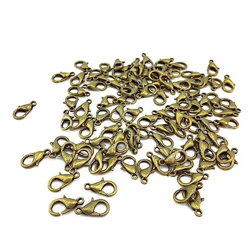 EPIGEIST 100 Stück Hummerklemme Schmuckzubehör Metallverschluss Schmuck Krallen Kettenverschluss ersetzen DIY -Halskettekette Schmuckverschluss Anhängerverschluss selber machen Schmuckclips von EPIGEIST