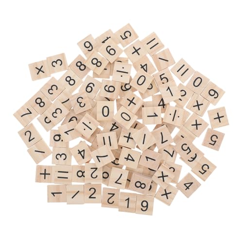 EPIGEIST 100 Stück Mathematik-lehrmittel Holzspäne Pädagogisches Mathespielzeug Lernspielzeug Für Berechnungen Montessori- Für Die Frühe Bildung Frühpädagogisches Beige von EPIGEIST
