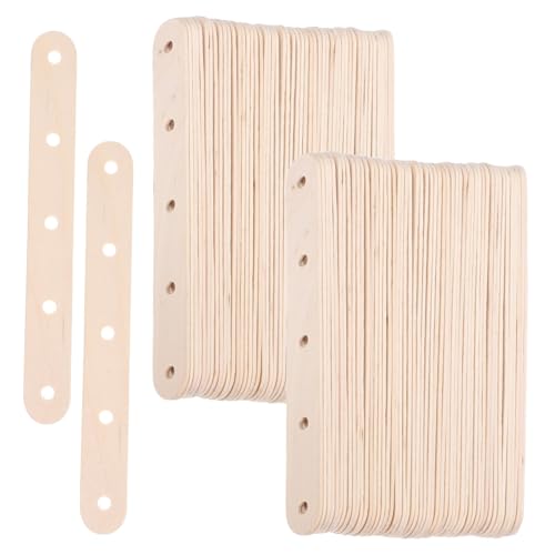 EPIGEIST 100 Stück Natürliche Holz Popsicle Sticks mit Löchern Kleine Eisstiele zum Basteln Treat Sticks für DIY Projekte und Kreative Handarbeit EPIGEIST 100 Stück Natürliche Holz Popsicle Sticks mit Löchern Kleine Eisstiele zum Basteln Treat Sticks für DIY Projekte und Kreative Handarbeit von EPIGEIST