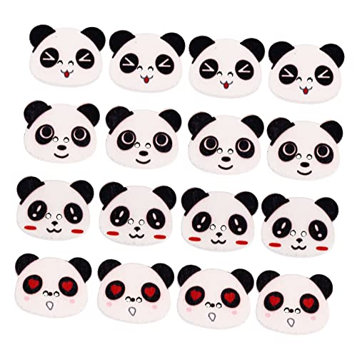 EPIGEIST 100 Stück Panda -kopfknopf Panda-tasten Knöpfe Nähen Runde Nähknöpfe Knöpfe Zum Nähen Von Tieren Kreativer Nähknopf Knopfdekor Kleidungsdekorationsknöpfe Hölzern von EPIGEIST