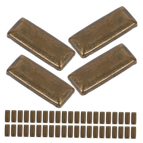 EPIGEIST 100 Stück Quadratische Nieten aus Robustem Kupfer für DIY Kleidung Taschen Gürtel Schuhe Flache Rückseite Punkiger Retro stil Einfache Anwendung Modische Rechteck studs zur von EPIGEIST