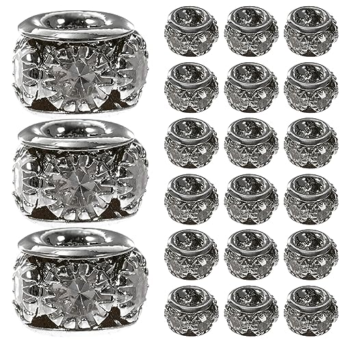 EPIGEIST 100 Stück Rondelle Spacer Perlen mit Strass für Schmuckherstellung DIY Armbänder und Accessoires Metallperlen für Kreative Projekte EPIGEIST 100 Stück Rondelle Spacer Perlen mit Strass für Schmuckherstellung DIY Armbänder und Accessoires Metallperlen für Kreative Projekte von EPIGEIST
