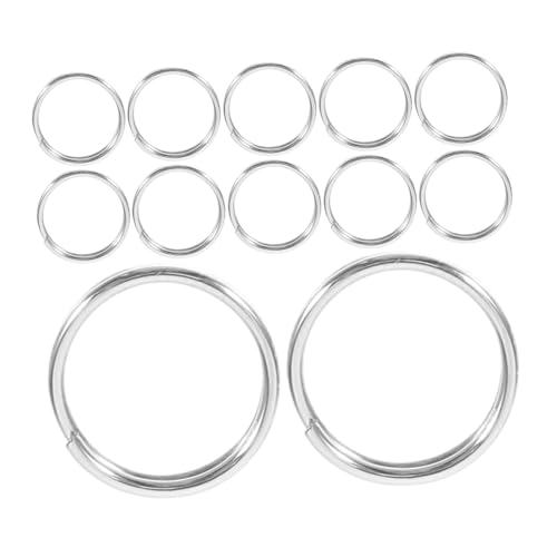 EPIGEIST 100 Stück Schlüsselringe Split Ringe für Handwerk DIY Schmuckherstellung Rostfrei und Langlebig Glänzend Sicher der Anwendung von EPIGEIST