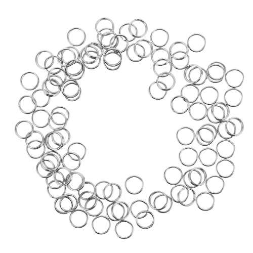 EPIGEIST 100 Stück Stainless Steel Schlüsselringe Multifunktionale Spaltringe für Schlüsselbund und Bastelprojekte Rostfrei und Langlebig Einfache Handhabung und Sichere Verbindung für von EPIGEIST