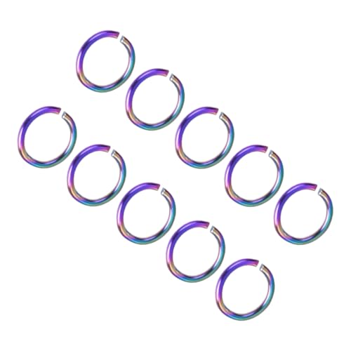 EPIGEIST 100 Stück Teiliges Bunte Edelstahl O ringe Sprungringe für Schmuckherstellung DIY Armband Schlüsselanhänger Zubehör Langlebig und Verformungsbeständig von EPIGEIST