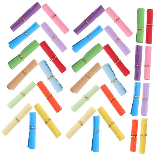 EPIGEIST 100 Stück Teiliges Mini Papierrollen Bunt Schreibpapier für Wunschflaschen Vintage Schriftrollen Deko Liebevolle Botschaften Langlebiges Papier für Besondere Anlässe und Geschenke von EPIGEIST