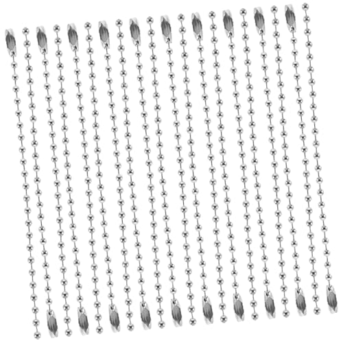 EPIGEIST 100 Stück Teiliges Silberfarbenes Kugelketten Metallische Schmuckkette mit Langlebiger Elektroplattierung Vielseitig für Halsketten Anhänger DIY Schmuck und Kreative EPIGEIST 100 Stück Teiliges Silberfarbenes Kugelketten Metallische Schmuckkette mit Langlebiger Elektroplattierung Vielseitig für Halsketten Anhänger DIY Schmuck und Kreative von EPIGEIST